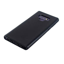 CrazyLemon Custodia per Samsung Galaxy Note 9, Custodia protettiva antiurto per telefono sottile in silicone TPU tinta unita con design in gelatina - Nero