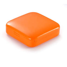DOITOOL Contenitore per pillole da viaggio, 4 pezzi, quadrato, portapillole portatile, portapillole giornaliero