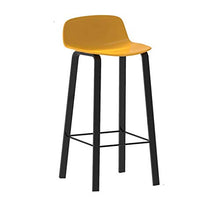 Sgabello da bar LF Fashion Creative Bar Chair Home Schienale Seggiolone girevole Sgabello alto per la colazione Ristorante Lift Sgabello Semplicità (colore : giallo, Dimensioni: 65 cm)