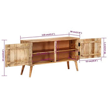 vidaXL Legno Massello di Mango Credenza 110x30x60 cm Madia Mobile Armadietto