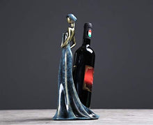 QQSGBD Portabottiglie da Vino Bellezza Lady Statua della cremagliera della bottig Ornamentali in Resina Vino Decorazioni Bicchieri Regalo Craft Accessori arredo Antiscivolo