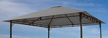 QUICK STAR Tetto di Ricambio per Gazebo da Giardino, 3 x 3 m, Colore Grigio
