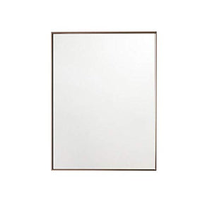 Bathroom mirror Specchio Bagno Cornice in Lega di Alluminio Specchio Rettangolare Specchio per Il Trucco Specchio da Parete in Oro Rosa Specchio da Bagno in Stile Nordico