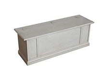 Homemania 1007_PF Cassapanca Alma, Bianco in Legno, 100 x 35 x 45 cm