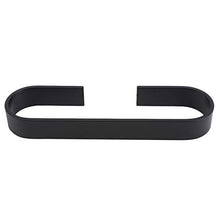 #N/A - Portasciugamani da cucina autoadesivo, quadrato, in alluminio, 25 cm, colore: Nero