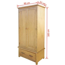 vidaXL Armadio Armadi con 1 Cassetto Asta Camera da Letto in Legno 90x52x183 cm