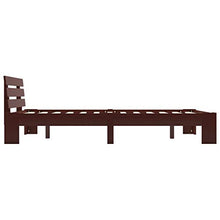 SKM Giroletto Marrone Scuro in Legno Massello di Pino 120x200 cm (24.28kg)