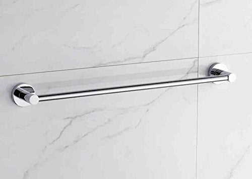 MBYW Portasciugamani Alto carico Portasciugamani da Bagno Mensola portaoggetti Porta Asciugamani, Acciaio Inossidabile, Stile Semplice, a Parete, portaoggetti per Bagno, palo Singolo da 60 cm