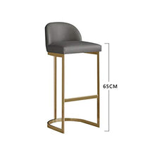 C-J-X STOOL/CHAIR Sedie da Bar Dell'hotel per Cucine, Sgabelli da Bar per La Decorazione Domestica Sedia da Pranzo Durevole Stabile Sgabello per Trucco con Struttura in Metallo(Color:Grigio)