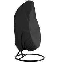 Hieefi Copertura Egg Chair Impermeabile Antipolvere Nero Appeso Copertura della Sedia