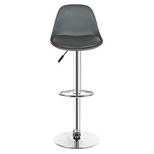 Turefans 2/4/6PCS, sgabelli Bar, sgabelli Cucina, Sedia Alta da Bar, Rotazione 360 °, Altezza Regolabile (Grigio, 2)