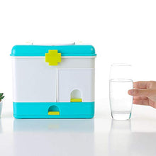 SUMMER HOME Kit di Pronto Soccorso per Uso Domestico PP Medicine Scatola di immagazzinaggio per uffici Pill Organizer per Viaggi Camping Container