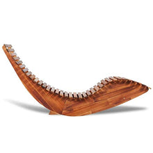 vidaXL 2X Legno di Acacia Sedie a Sdraio a Dondolo Stile Rustico Robusti Ergonomici Lettino Prendisole per Interni e Giardino Finitura ad Olio