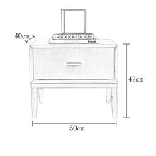 Comodino Nordic legno solido laterale Armadietti moderna laterale Armadi Mini letto Fine Tabella Industrial Style Comodino Per mobili camera da letto ( Colore : Rosso , Dimensione : 50x40x42cm )