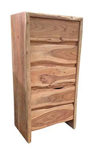 SIT-Möbel - Comò Albero in Legno di Acacia con Bordi ad Albero, 60 x 40 x 120 cm