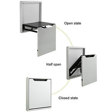 Sedia pieghevole Ingresso domestico Sedia pieghevole Sostituzione scarpe Sedia pieghevole Sgabello per scarpe invisibile pieghevole a parete Sgabello per doccia da bagno Materiale in alluminio