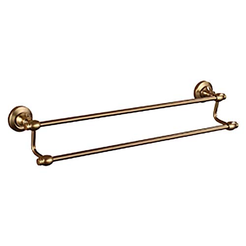 Towel Rack Portasciugamani a Parete Bagno Portasciugamani a Doppia Asta Portasciugamani retrò Antiruggine Spazio Portasciugamani in Alluminio per Camera da Letto Cucina Hotel