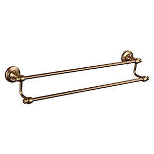 Towel Rack Portasciugamani a Parete Bagno Portasciugamani a Doppia Asta Portasciugamani retrò Antiruggine Spazio Portasciugamani in Alluminio per Camera da Letto Cucina Hotel