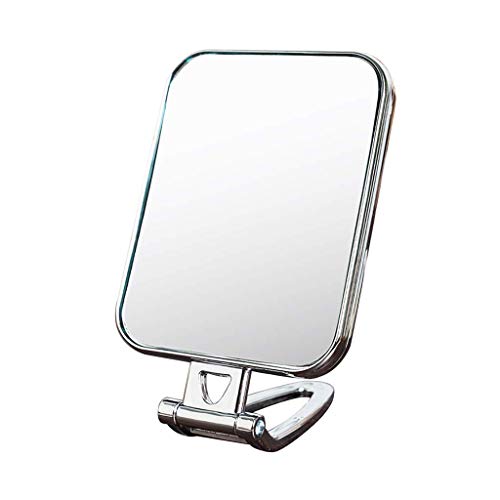 AJH Specchio per Il Trucco da Tavolo Creativo Scolara Specchio per Il Trucco Specchio per Manico Studente Dormitorio Specchio Portatile Specchio per Bellezza Specchio Decorativo, A
