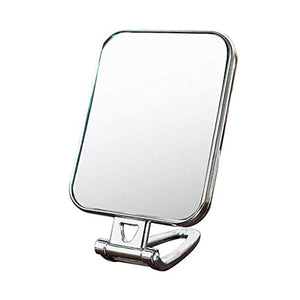 AJH Specchio per Il Trucco da Tavolo Creativo Scolara Specchio per Il Trucco Specchio per Manico Studente Dormitorio Specchio Portatile Specchio per Bellezza Specchio Decorativo, A