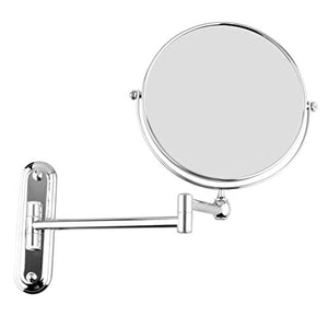MMWYC Specchio for Trucco da Parete Specchio for Bagno Specchio cosmetico for Specchio a Doppia Faccia Girevole allungabile (190x82x183mm)