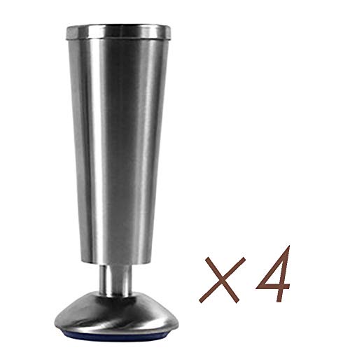 YZJJ Gambe per mobili, Regolabili in Altezza, perfette per Cabinet, Guardaroba, armadi TV cassetti Comodino (Set di 4)