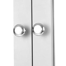 XHCP Armadietto da Bagno a Parete con Ante a Doppio Specchio Armadio con ripiano Regolabile (Bianco)