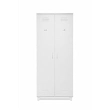 Inter Trade Corporation Factory 63 Armadio 2 Ante, Legno, Bianco, 80 x 60 x 193 cm