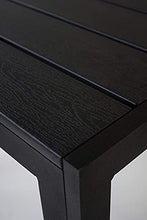 AVANTI TRENDSTORE - Limana - Tavolo da Giardino con Telaio in Metallo e Piano Tavolo in Polywood. Disponibile in 2 Misure Diverse (Lap 90x74x90 cm)