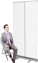 Topniu. (Uso in Business) Roll Up Banner Partitions Rullo Rullo Pull Up Clear Banner, Perspect Sneeze Guard Schermo, Schermo di distanziamento sociale, Protezione dello sputo, Schermo trasparente da p