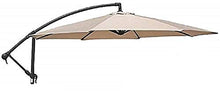 Megashopitalia Top Telo Ricambio Ombrellone Decentrato Alluminio Tondo Ø300 con Airvent Marroncino 235gr/mq Rinforzato