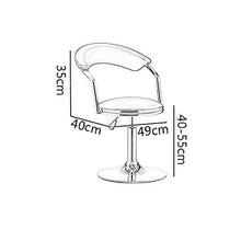 Poltrone Nubao Regolabile Girevole sgabelli da Bar Insieme di 2, Bar Sgabello da Cucina Sgabello Sedile Adjust40-55cm, Bianco, Nero (Colore: Nero * 2) (Color : White*2)