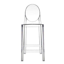 Kartell One More Sgabello, Policarbonato Trasparente o colorato in Massa, Cristallo, H. 65