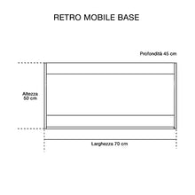 mazzoni Mobile da Bagno Sospeso con Colonna Maiorca Plus Noce Scuro Frassinato P18x70 cm