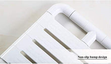 Sgabello da doccia Bagno sgabello bagno sgabello pieghevole in materia di sicurezza Bagno bagno banco sedia a parete in nylon doccia sedia a muro Sgabello con gambe in acciaio inox e Base sgabello bag