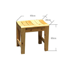 XD Sgabello da Bagno Cedar Bagno Sgabello Sgabello in Legno Antisettico Impermeabile Sgabello da Doccia poggiapiedi Sgabello Basso con Superficie a doghe Impermeabile Superficie di Seduta
