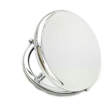 Specchio per il trucco Specchio per il trucco portatile Specchio per il trucco Specchio per il trucco portatile per la chiarezza Specchio per il trucco portatile con luce naturale pieghevole Argento