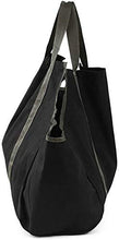 Namvo Porta legna da ardere Tronchi Borsa robusta e robusta in tela con manici per campeggio (nero + verde)
