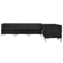 Festnight 5 pz Set di Divani Modulari Angolari Moderno in Tessuto Divano Moderno ad Angolo per 5 Persone Divano con Penisola Divano per Soggiorno con 5 Posti Disponibile in Tanti Colori Diversi