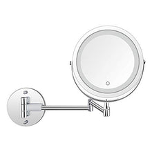 A Parete Vanity Specchi, LED 10X di Ingrandimento dello Specchio di Trucco Bagno Montaggio A Parete Specchio Ruotabile di 360 ° Specchio
