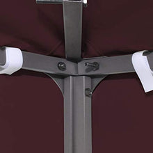 Tidyard-Copertura Superiore per Gazebo 310g/m² 3x4m Bordeaux Impermeabile con Rivestimento in PVC