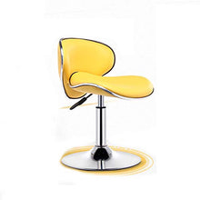 Ljings Sgabelli Bar Sedie Bar Regolabili in Altezza con Sgabelli Bar Posteriori, Sedie Pranzo Regolabili Cucina Regolabili in Pelle PU,Giallo