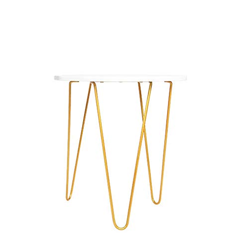 Yyqx Comodino Tavolino da caffè Semplice in Ferro battuto in Balcone, armadi Laterali del Divano, tavolino Minimalista Nordico Comodini Letto
