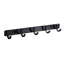 L-YINGZON Asciugamano Rack, Mensole bagno Bar Bar Rack appendiabiti nero bronzo gancio punzonatura gratuita di American alluminio dello spazio fila appendiabiti a muro appendiabiti bagno appeso a pare