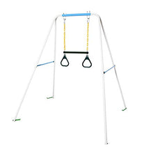 RSGK I Bambini Esercitano Anelli per Il Fitness, Appendiabiti da Portico E Combinazione di Anelli per Ginnastica, Giocattoli per Bambini sulla Terrazza Interna Ed Esterna