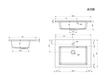 Mobile bagno Milet antracite venato