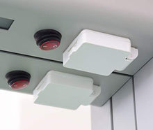 4E - Armadietto a Specchio con Strisce in Acrilico, Struttura in Alluminio e Ante specchiate (100 x 70 x 13,5 cm (L x A x P))