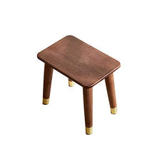 Sgabello in Legno massello Nordico casa Salotto Piccola Panca Rete Scarpe Rosse Panca Sgabello Sedia in Legno massello per Creare Una Pratica e Selvaggia Copertura del Piede Color Rame