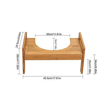 Squatty Potty - Sgabello per WC in legno squatty Potty, per una postura sana sul WC, contro emorroidi e intasamento, altezza regolabile 18-24 cm
