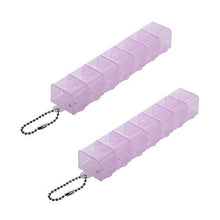 2pcs settimanale pillola organizzatore 7 giorni viaggio medicina scomparti stoccaggio vitamina rosa 1pcs
